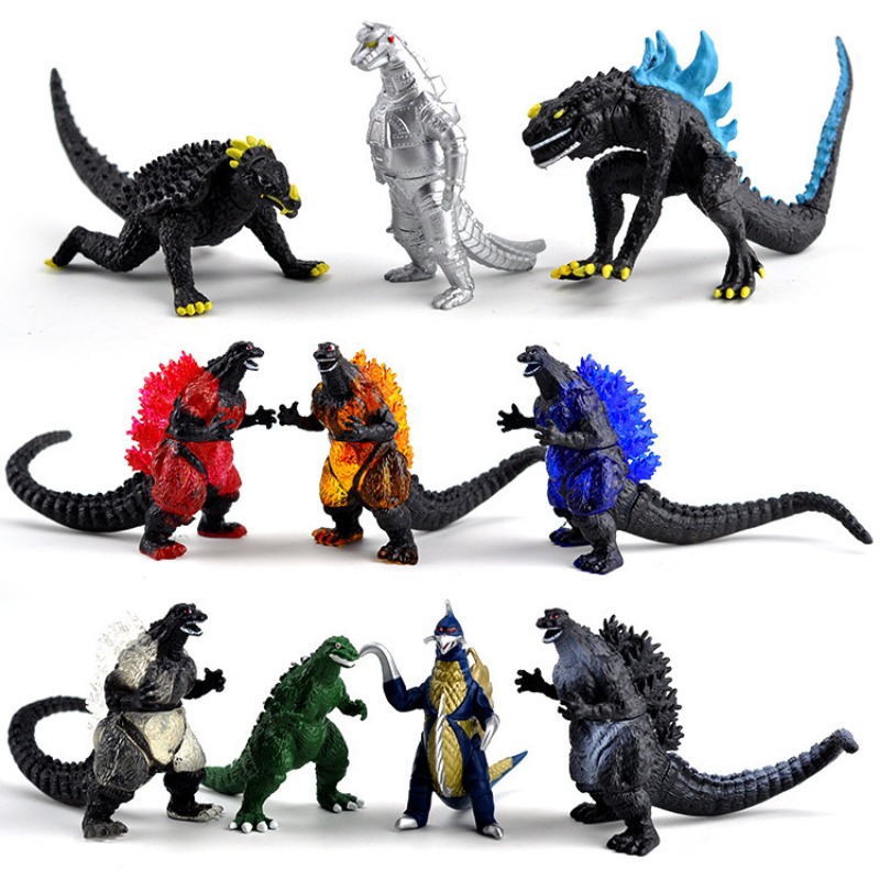 Model Kit Bandai - 10 sztuk/zestaw Figurki z filmu Godzilla,
