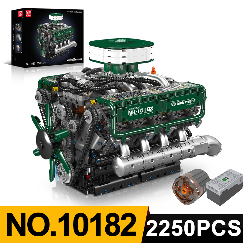 Model Kit Engine V8 - Mould King 10182 Model silnika V8