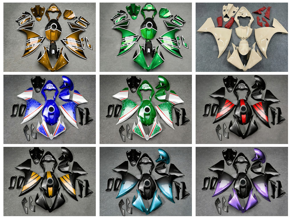 Model Kit Yamaha R1 - 4-częściowy zestaw deflektorów powietrza ABS -