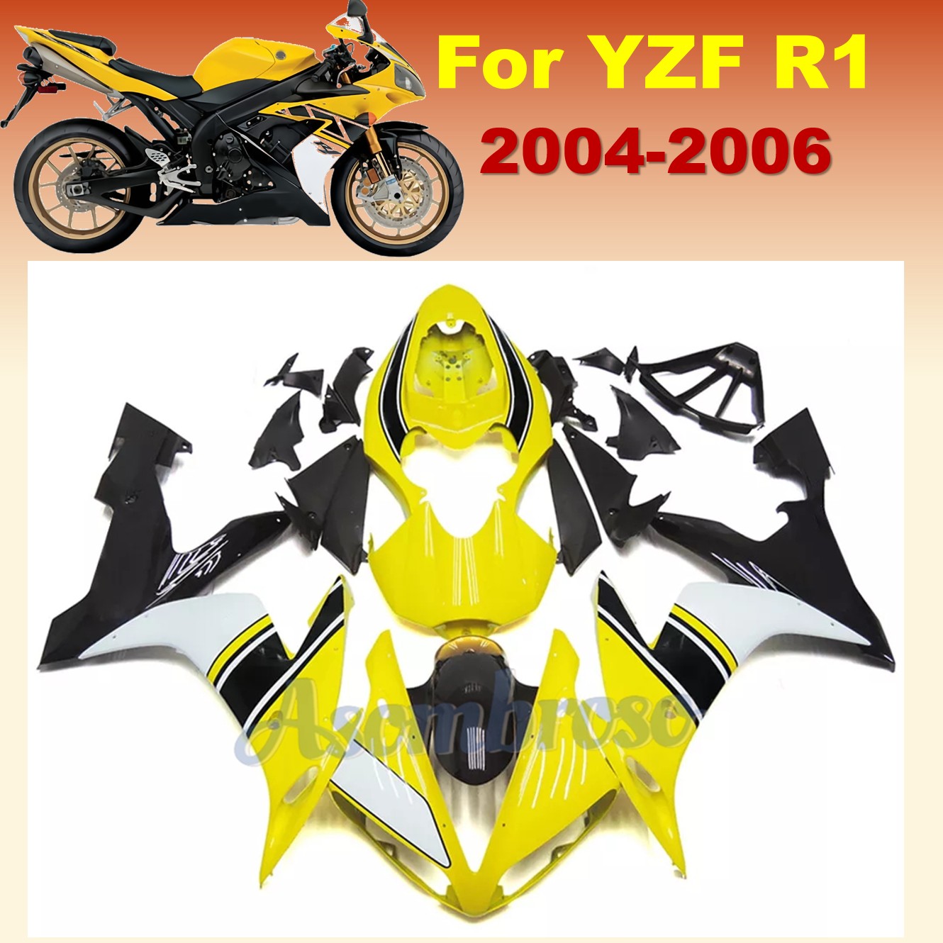 Model Kit Yamaha R1 - Zestaw owiewek motocyklowych z tworzywa ABS