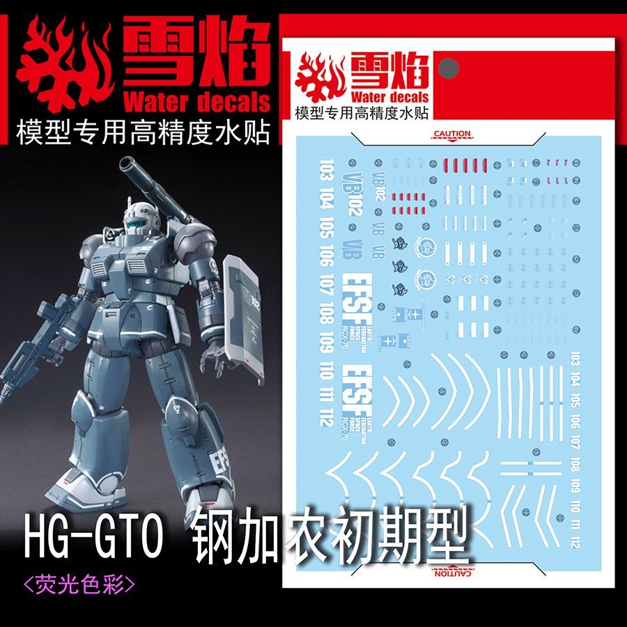Model Kit Hg - Precyzyjne fluorescencyjne naklejki wodne do modeli