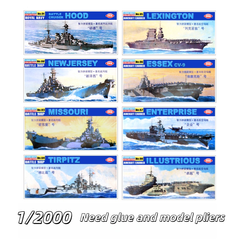 1/2000 Model okrętu wojennego: – Model Kit Battleship recenzja i cena