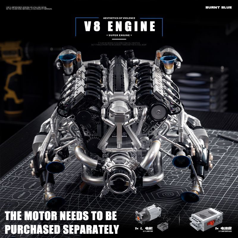 Zestaw klocków konstrukcyjnych – Model Kit Engine V8 recenzja i cena