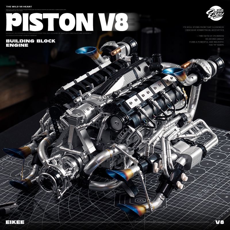 Zestaw klocków konstrukcyjnych – Model Kit Engine V8 recenzja i cena