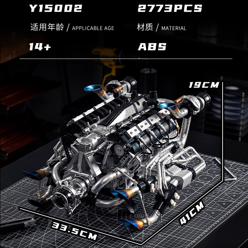 Zestaw klocków konstrukcyjnych – Model Kit Engine V8 recenzja i cena