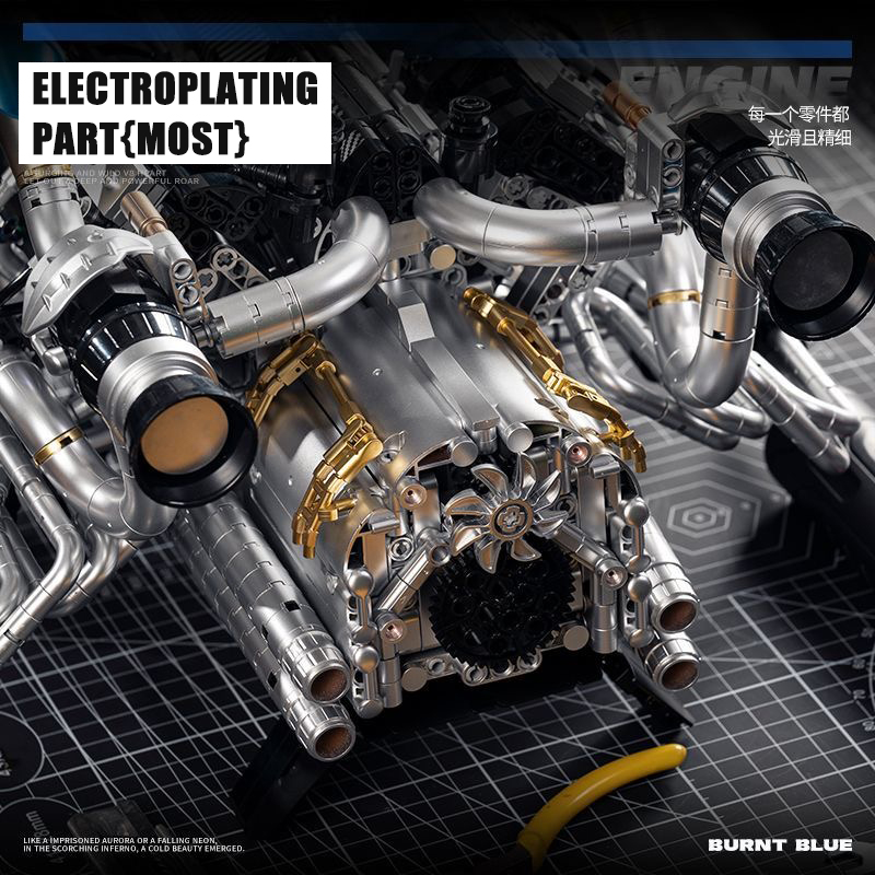 Zestaw klocków konstrukcyjnych – Model Kit Engine V8 recenzja i cena