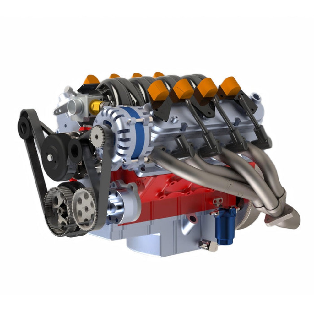Silnik CISON V8 LS-52 52CC 1/5 – Model Kit Engine V8 recenzja i cena