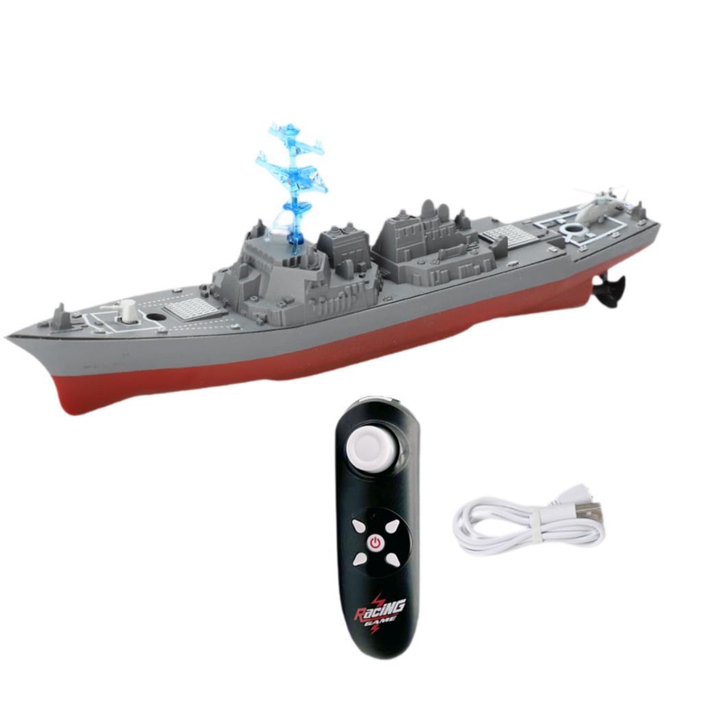 Łódź RC o dużej mocy z podświe – Model Kit Battleship recenzja i cena