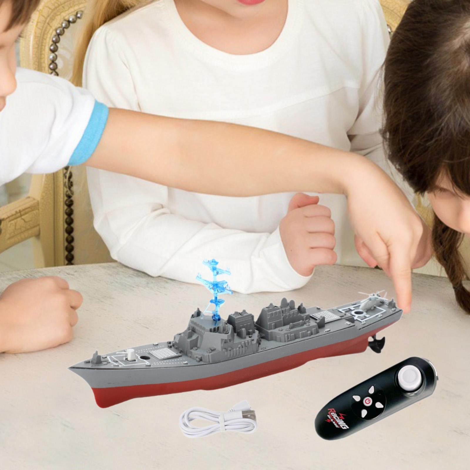 Łódź RC o dużej mocy z podświe – Model Kit Battleship recenzja i cena