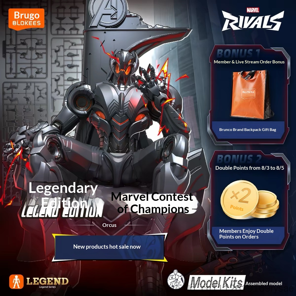 Blokees Oryginalny Nowy Marvel – Model Kit Ultron recenzja i cena