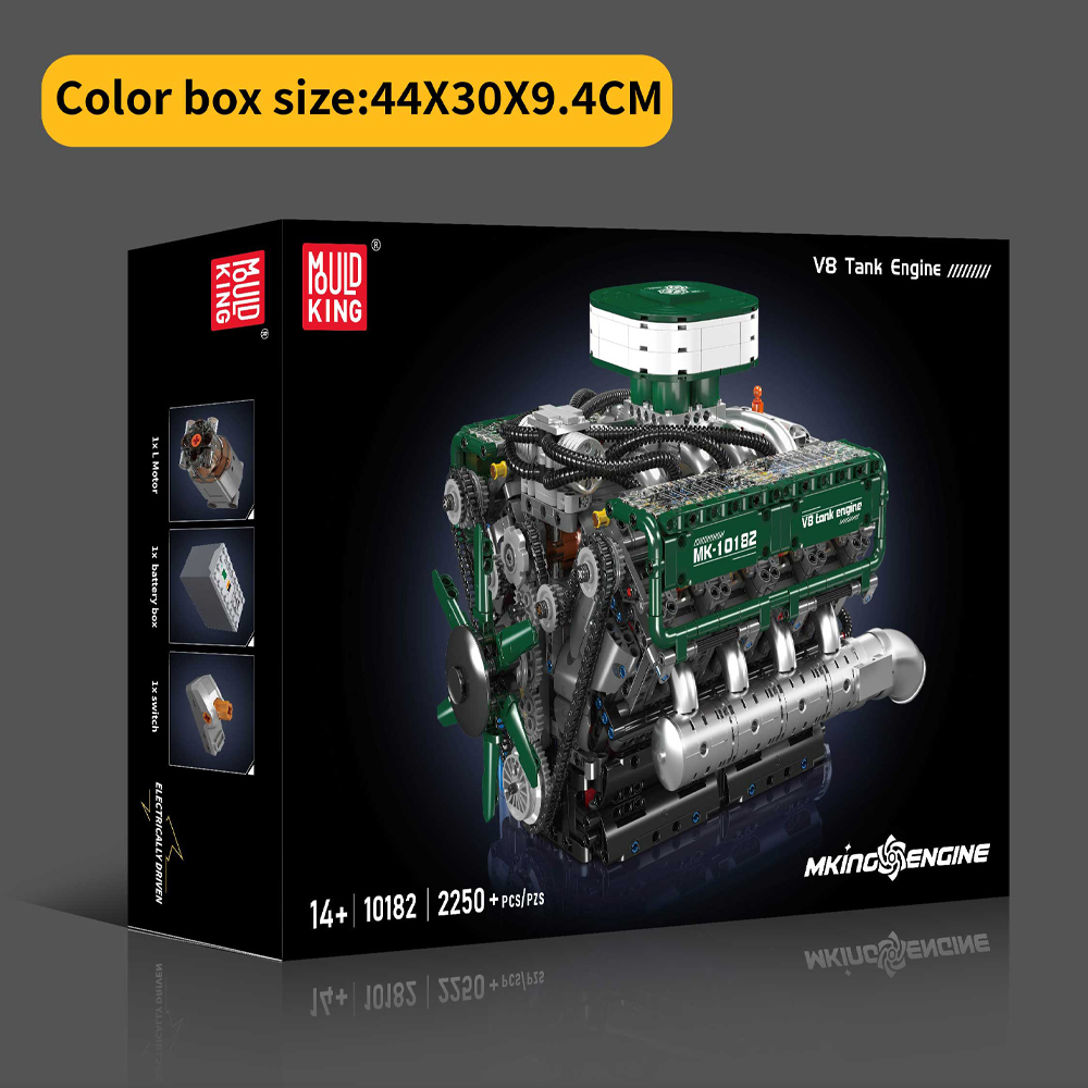 Mould King 10182 Model silnika – Model Kit Engine V8 recenzja i cena