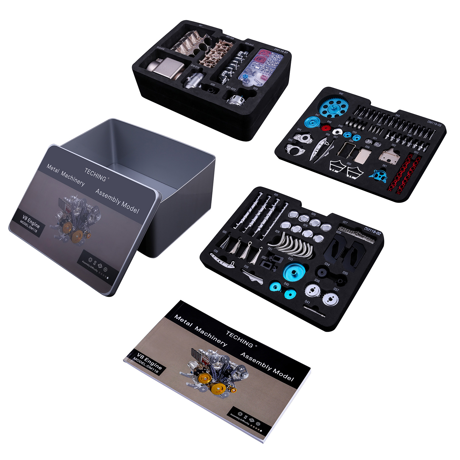 500+ szt. DIY Model Silnika V8 – Model Kit Engine V8 recenzja i cena