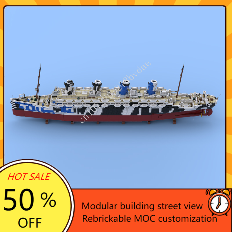 10615 ELEMENTÓW MOC HMT Olympu – Model Kit Battleship recenzja i cena