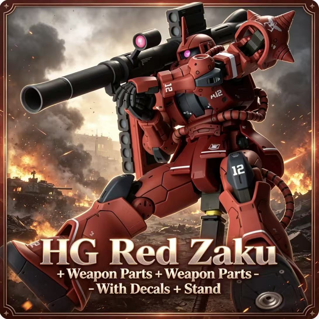 024HG Char's Custom Old Type R – Model Kit Zaku recenzja i cena